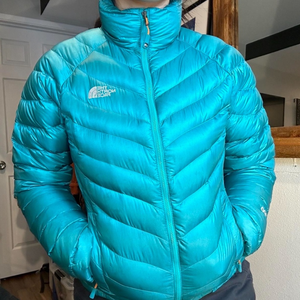 The North Face Summit Series 800 Down Jacket blue green (XS)